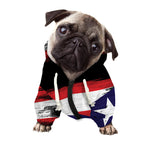 Flag Of Puerto Rico Print Dog Zip Up Hoodie