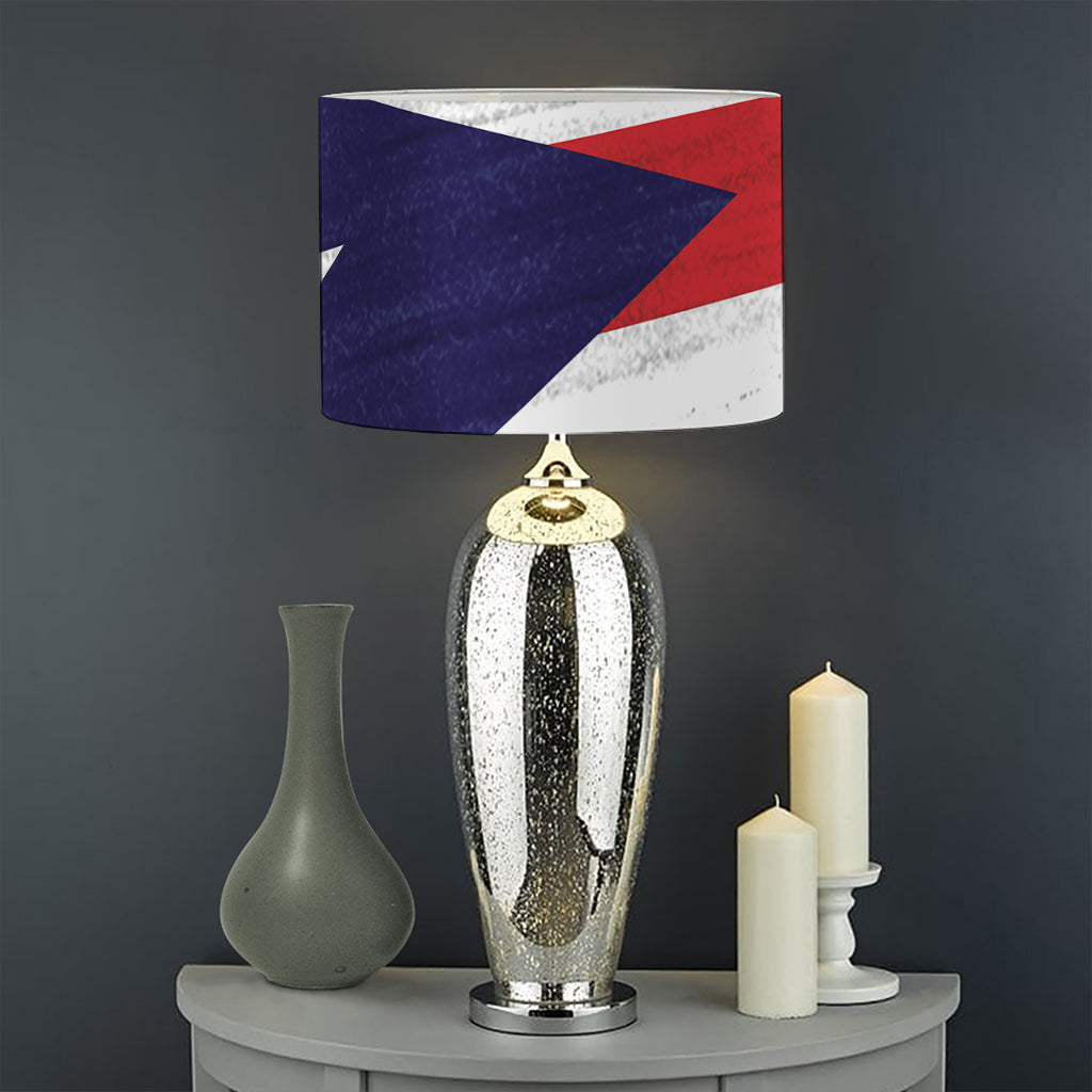 Flag Of Puerto Rico Print Drum Lamp Shade
