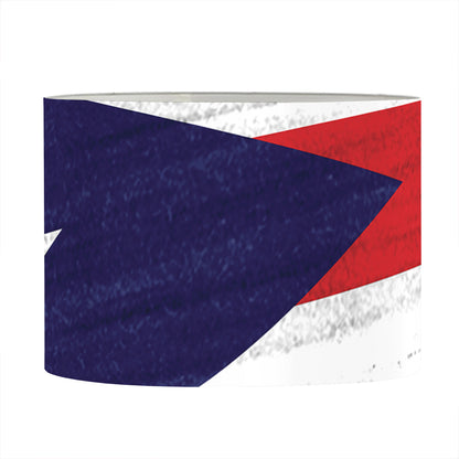 Flag Of Puerto Rico Print Drum Lamp Shade
