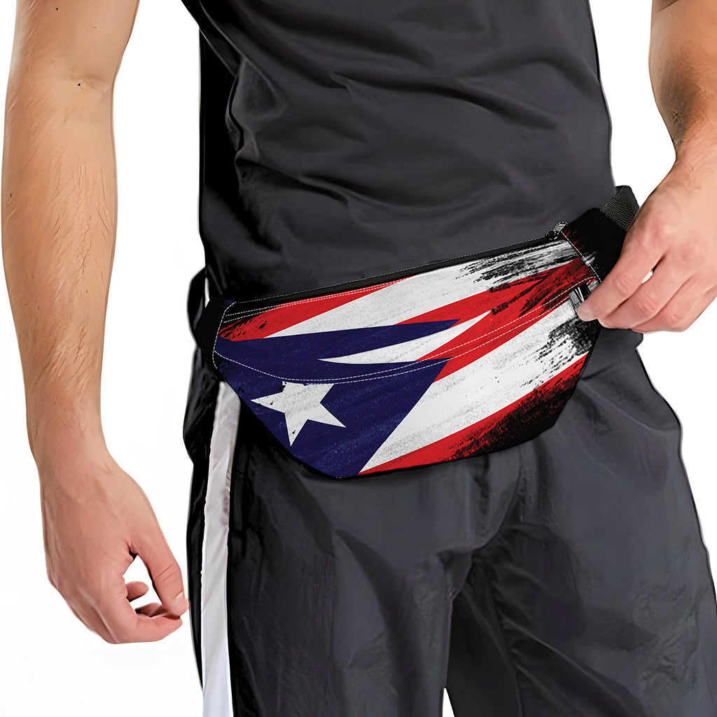 Flag Of Puerto Rico Print Fanny Pack