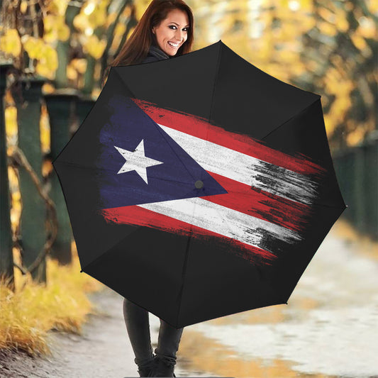 Flag Of Puerto Rico Print Foldable Umbrella