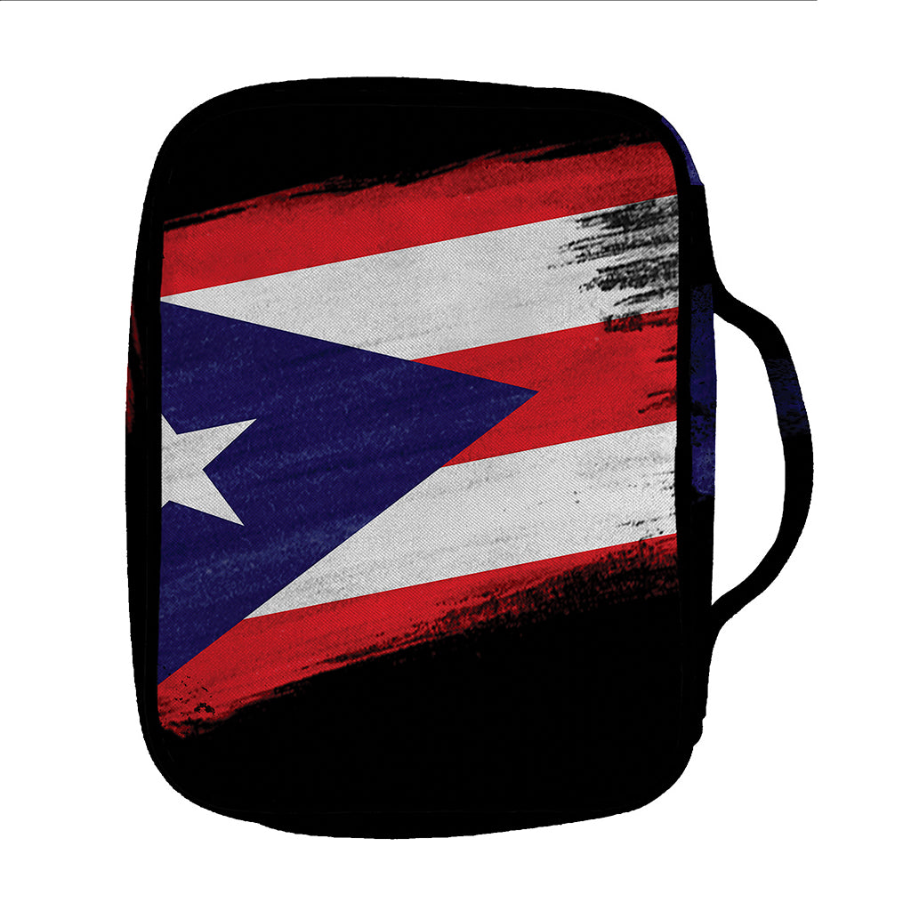 Flag Of Puerto Rico Print Front Pocket Bible Bag