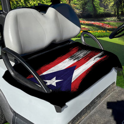 Flag Of Puerto Rico Print Golf Cart Seat Cover