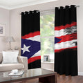 Flag Of Puerto Rico Print Grommet Curtains