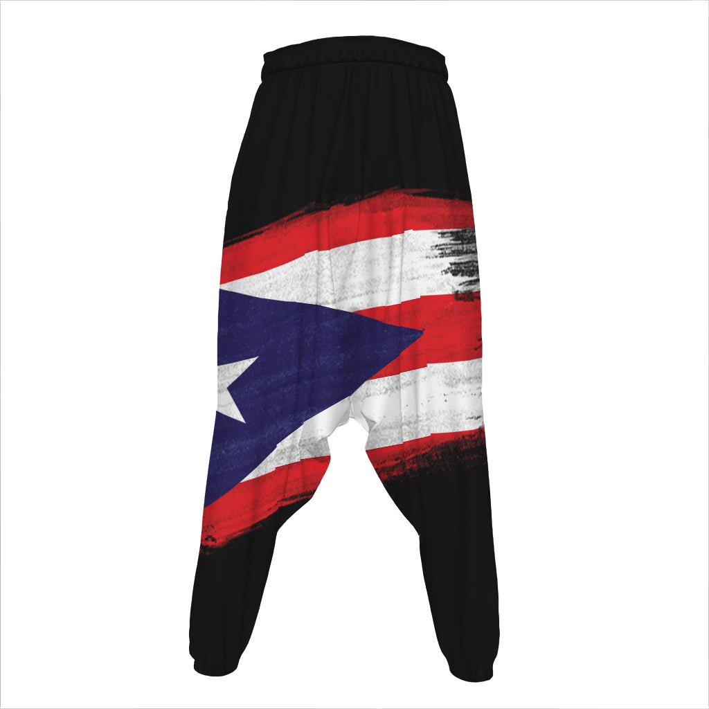 Flag Of Puerto Rico Print Hammer Pants