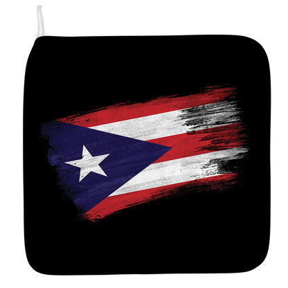 Flag Of Puerto Rico Print Hand Towel
