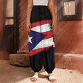 Flag Of Puerto Rico Print Harem Pants