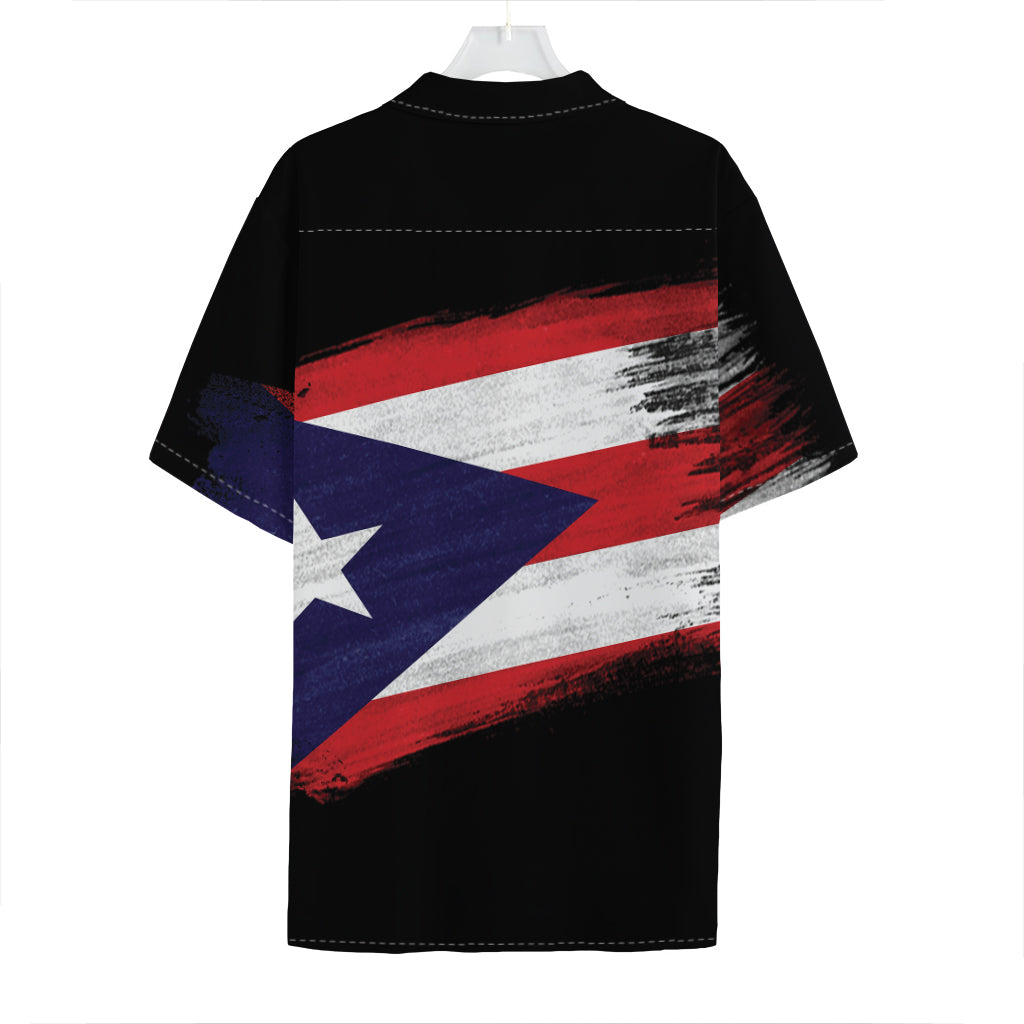 Flag Of Puerto Rico Print Hawaiian Shirt