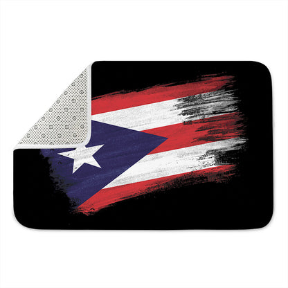 Flag Of Puerto Rico Print Indoor Door Mat