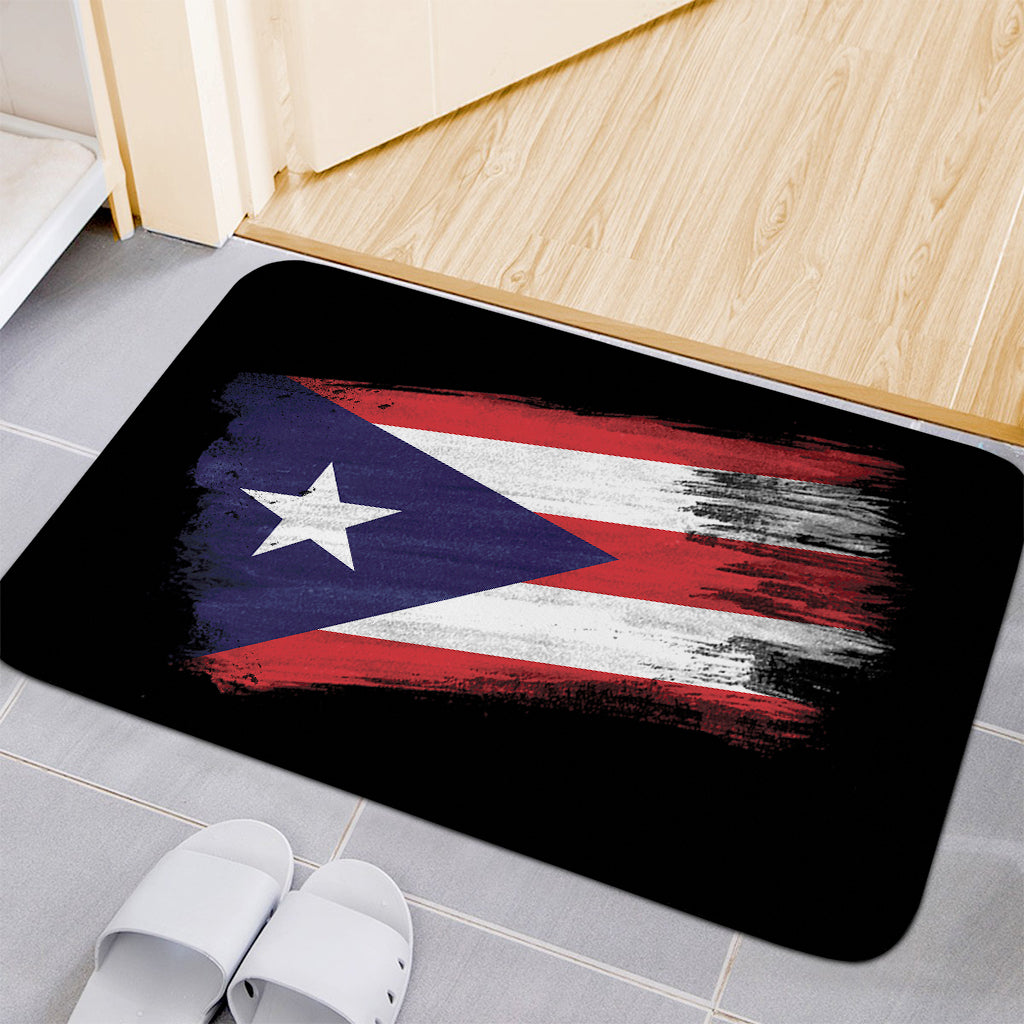 Flag Of Puerto Rico Print Indoor Door Mat