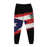 Flag Of Puerto Rico Print Jogger Pants