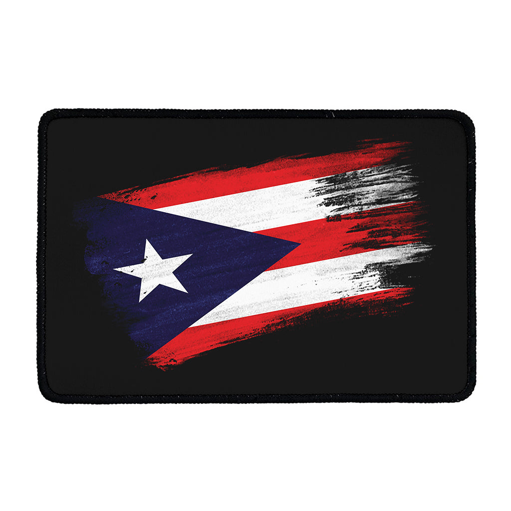 Flag Of Puerto Rico Print Kitchen Mat