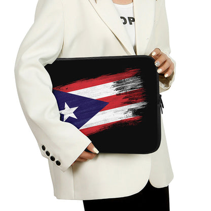 Flag Of Puerto Rico Print Laptop Sleeve