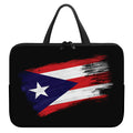 Flag Of Puerto Rico Print Laptop Sleeve With Handle