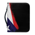 Flag Of Puerto Rico Print Leather Bible Cover