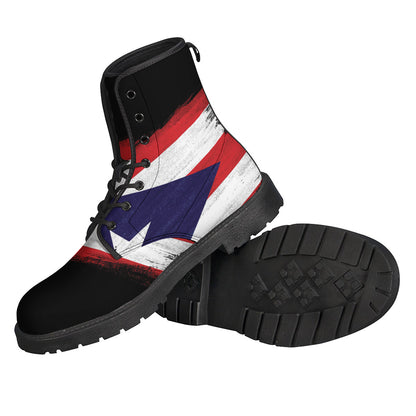 Flag Of Puerto Rico Print Backpack