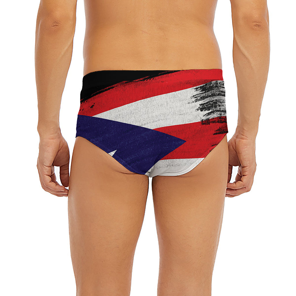 Flag Of Puerto Rico Print Men's Briefs