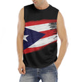 Flag Of Puerto Rico Print Men's Fitness Tank Top