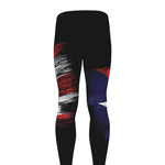 Flag Of Puerto Rico Print Men's leggings