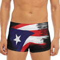 Flag Of Puerto Rico Print Men's Short Boxer Briefs