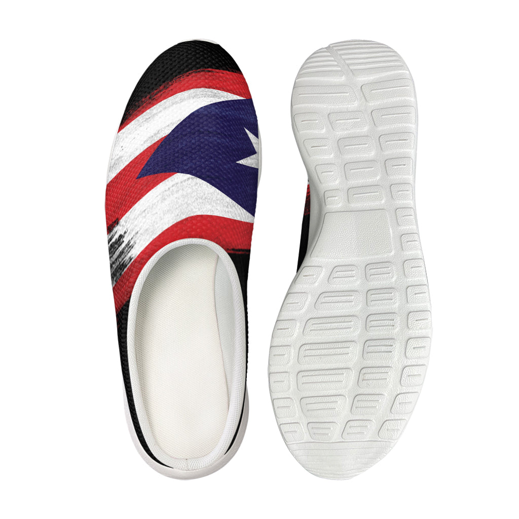 Flag Of Puerto Rico Print Mesh Casual Shoes