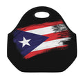 Flag Of Puerto Rico Print Neoprene Lunch Bag