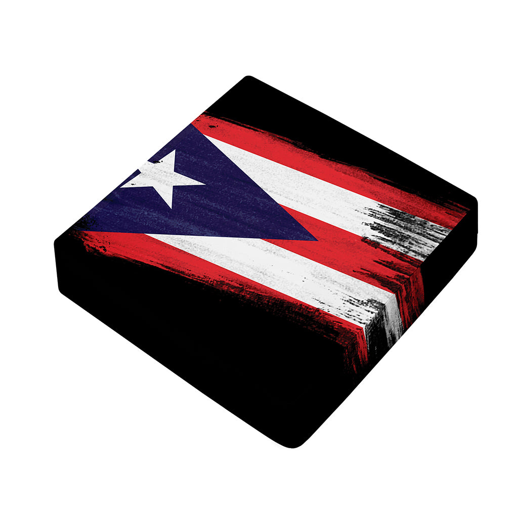 Flag Of Puerto Rico Print Outdoor Seat Cushion Cover