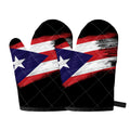 Flag Of Puerto Rico Print Oven Mitts