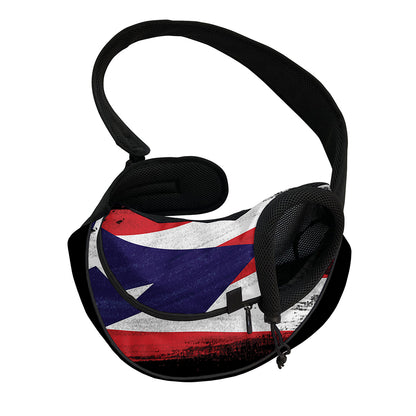 Flag Of Puerto Rico Print Pet Sling Carrier
