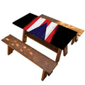Flag Of Puerto Rico Print Picnic Table Cover
