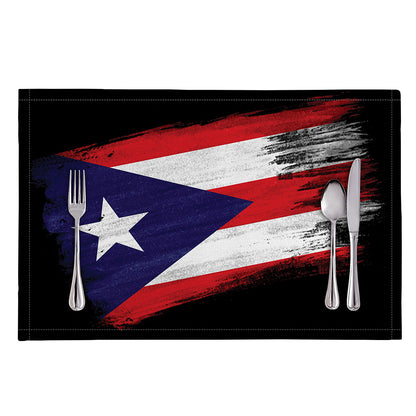 Flag Of Puerto Rico Print Placemat