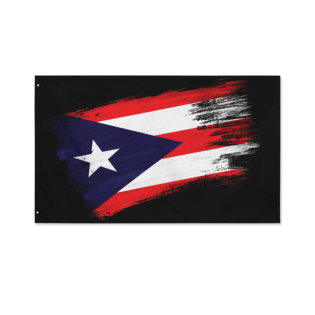 Flag Of Puerto Rico Print Polyester Flag