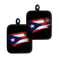 Flag Of Puerto Rico Print Pot Holders