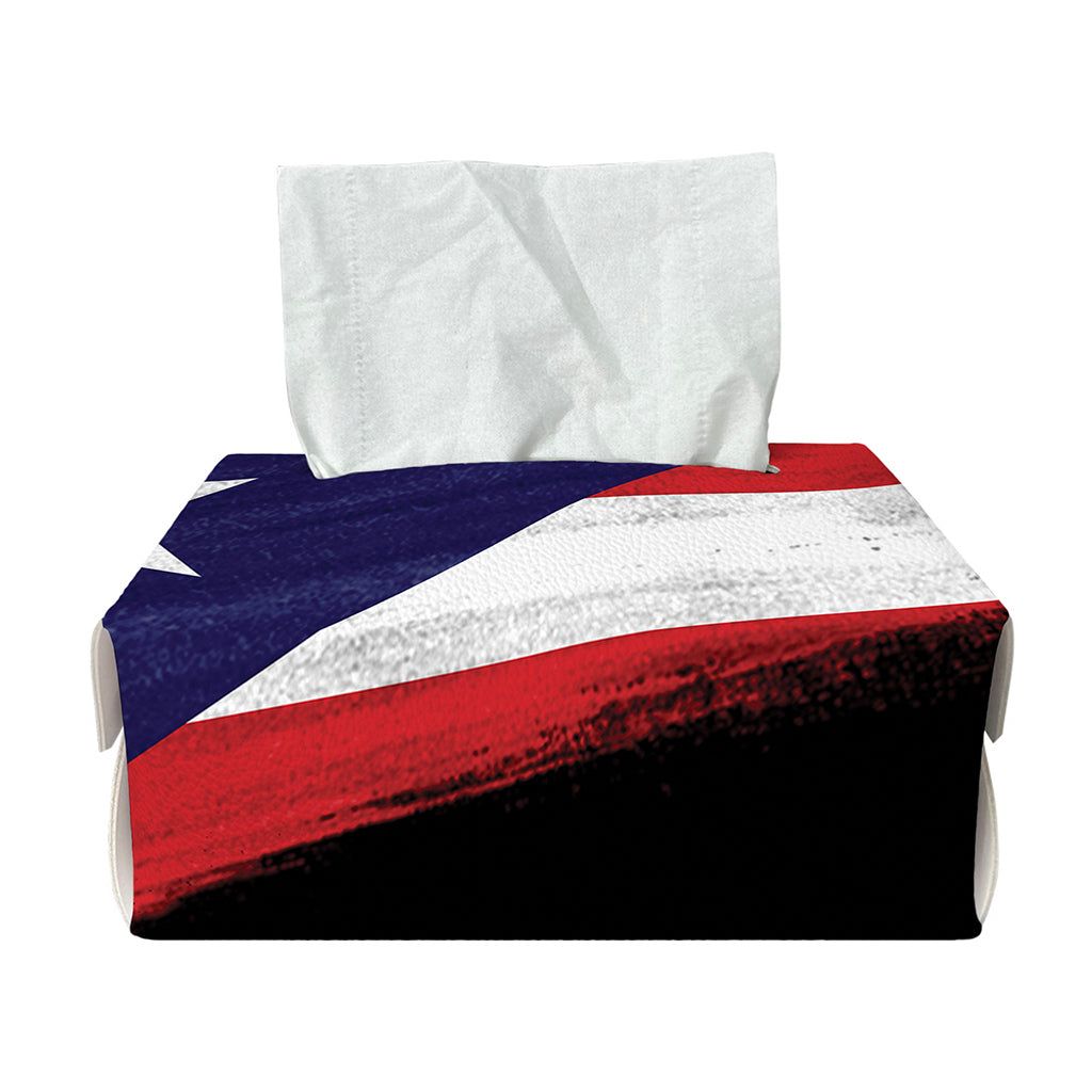 Flag Of Puerto Rico Print Rectangle Tissue Box Cover
