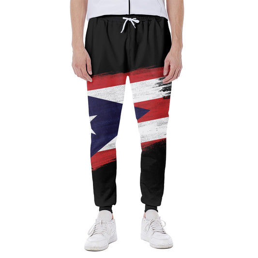 Flag Of Puerto Rico Print Scuba Joggers