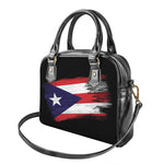 Flag Of Puerto Rico Print Shoulder Handbag