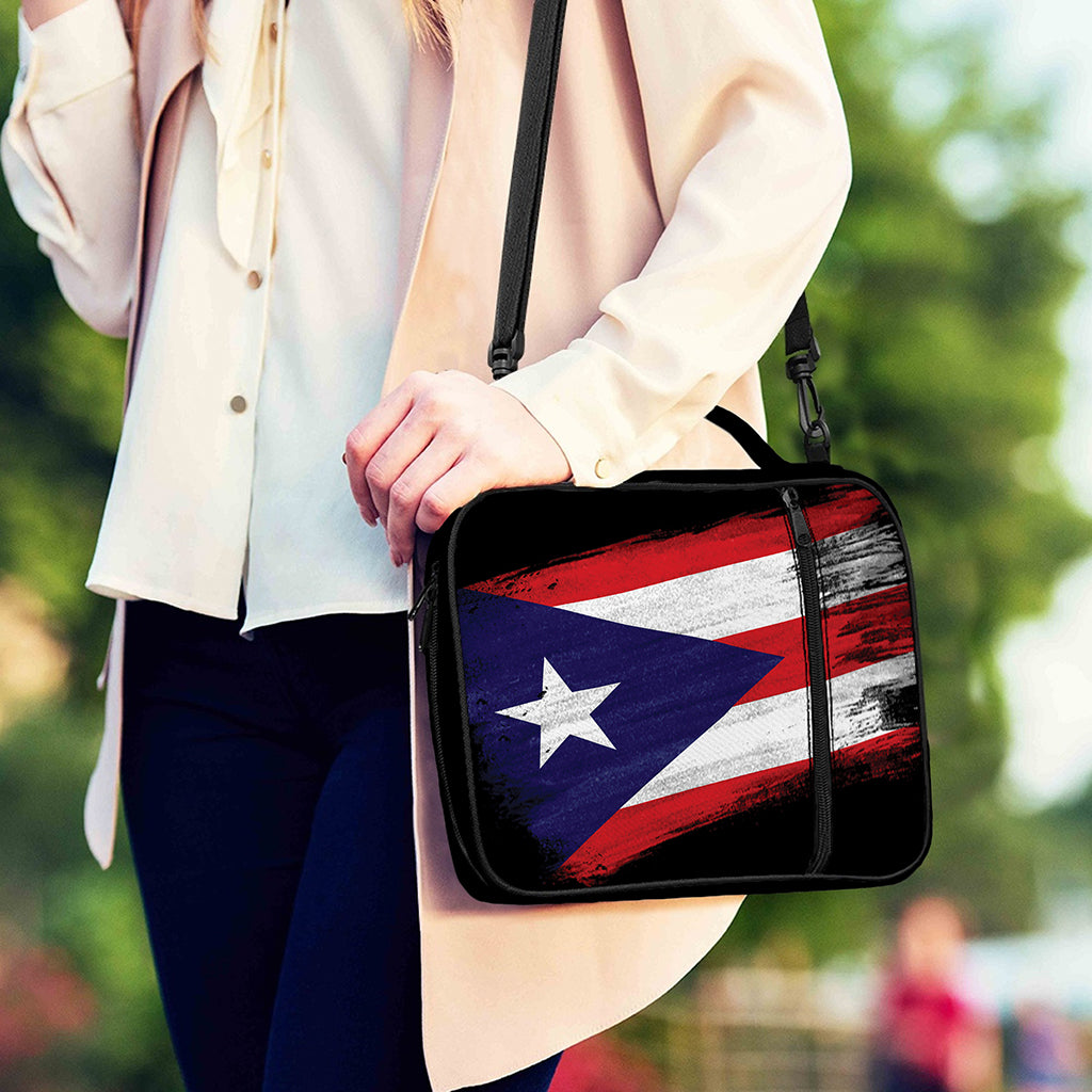 Flag Of Puerto Rico Print Shoulder Strap Bible Bag