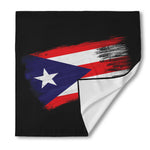 Flag Of Puerto Rico Print Silk Bandana