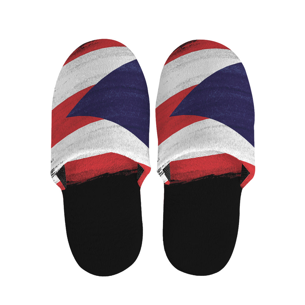 Flag Of Puerto Rico Print Slippers