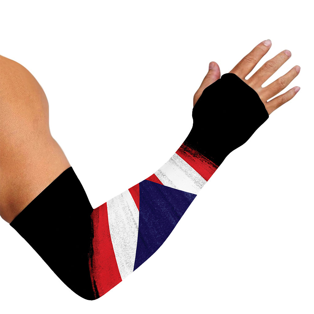 Flag Of Puerto Rico Print Sun Protection Arm Sleeves