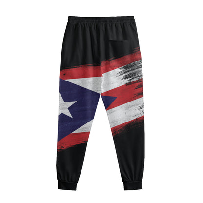 Flag Of Puerto Rico Print Sweatpants