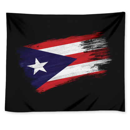Flag Of Puerto Rico Print Tapestry