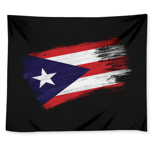Flag Of Puerto Rico Print Tapestry