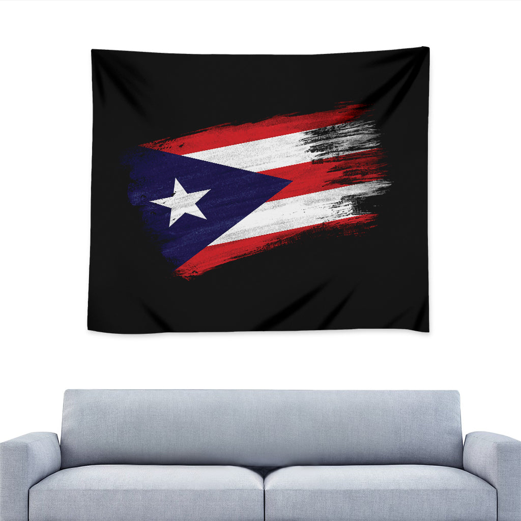 Flag Of Puerto Rico Print Tapestry