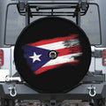 Flag Of Puerto Rico Print Tire Cover With Camera Hole