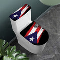 Flag Of Puerto Rico Print Toilet Lid And Tank Cover Set