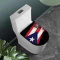 Flag Of Puerto Rico Print Toilet Lid Cover