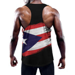 Flag Of Puerto Rico Print Training Tank Top