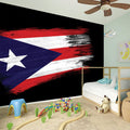 Flag Of Puerto Rico Print Wall Sticker