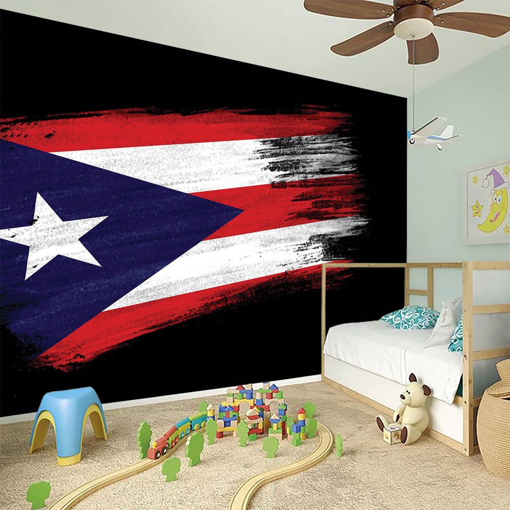 Flag Of Puerto Rico Print Wall Sticker